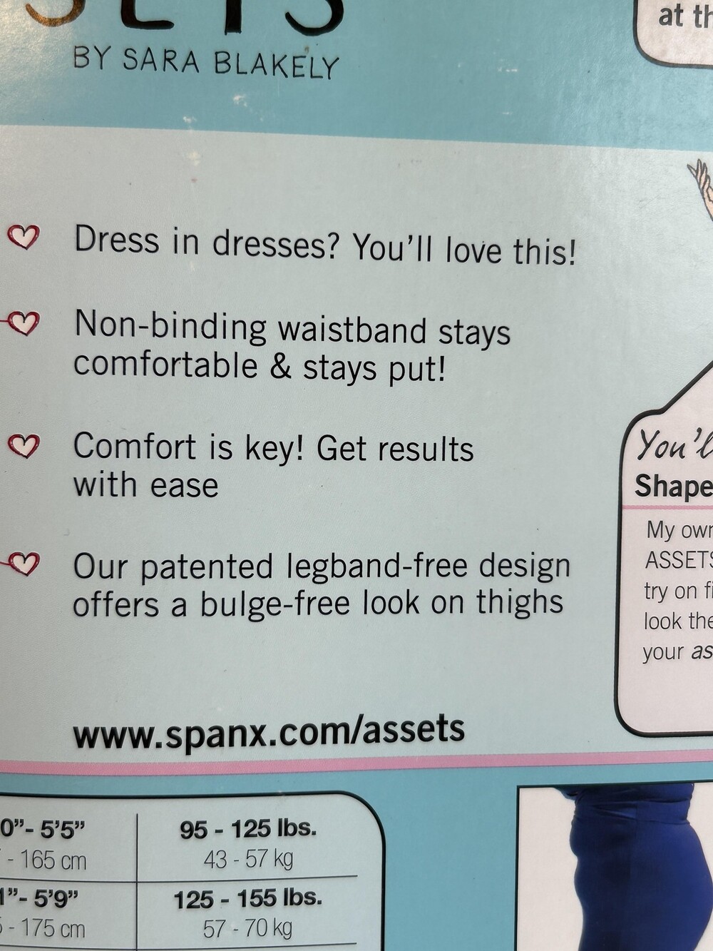 Assets By Spanx High-Waist Mid-Thigh Shaper Womens 6 Black Super Control 871B - Picture 8 of 9
